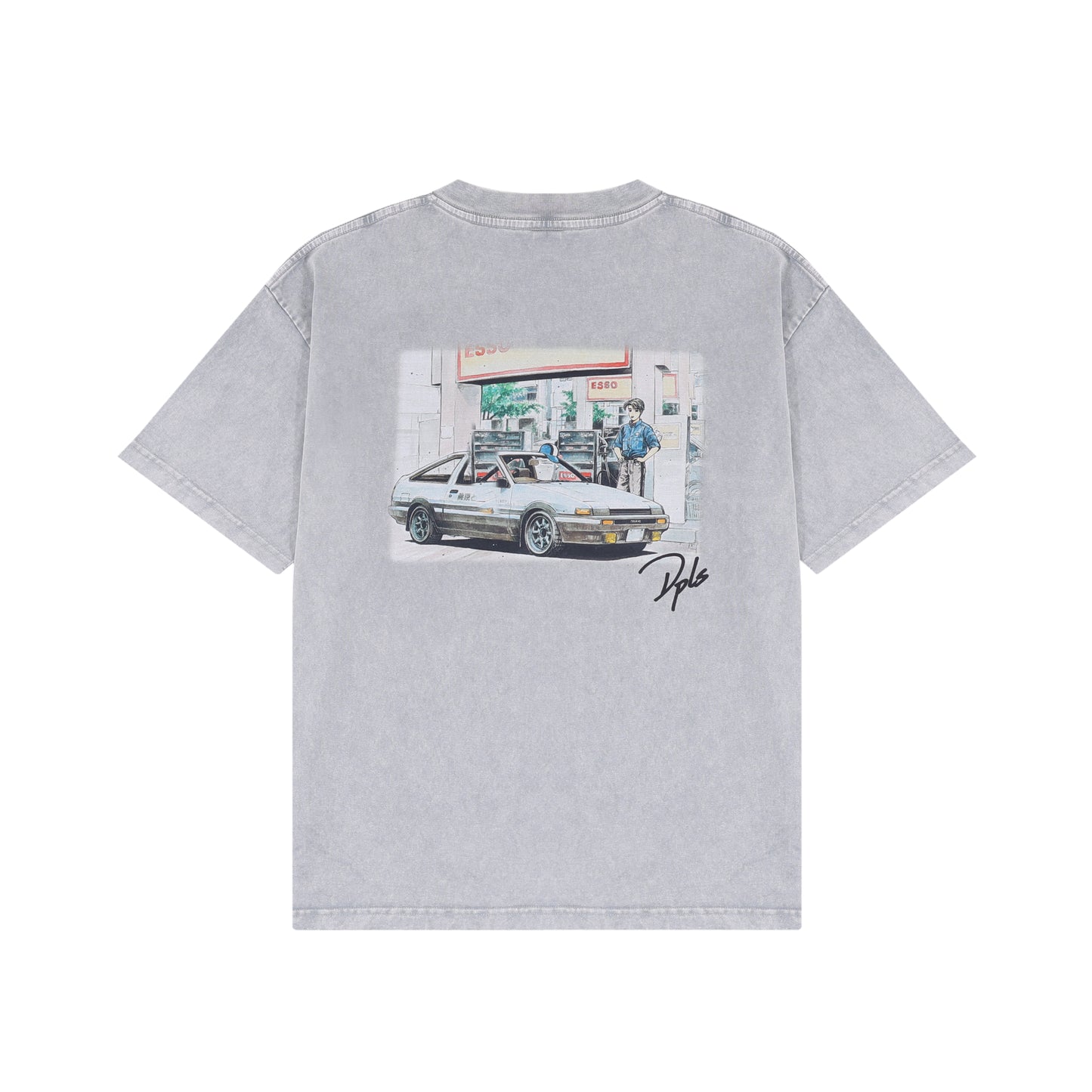Initial D x DPLS T-Shirt Grey