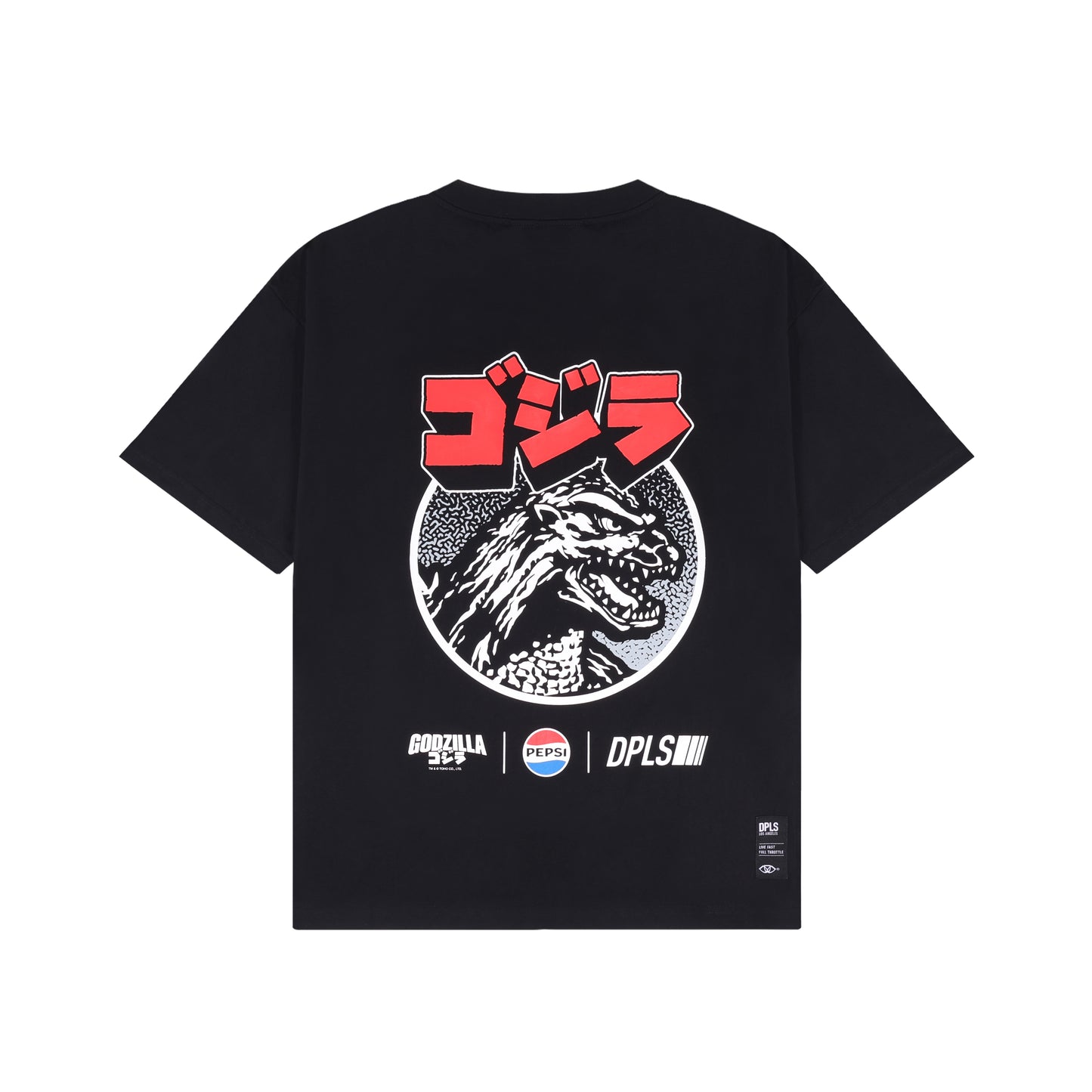 Godzilla x Pepsi x DPLS T-shirt Black
