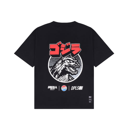Godzilla x Pepsi x DPLS T-shirt Black