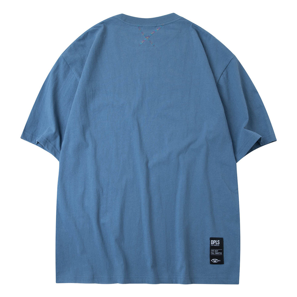 HOLOGRAM REFLECTIVE POCKET TEE - OCEAN