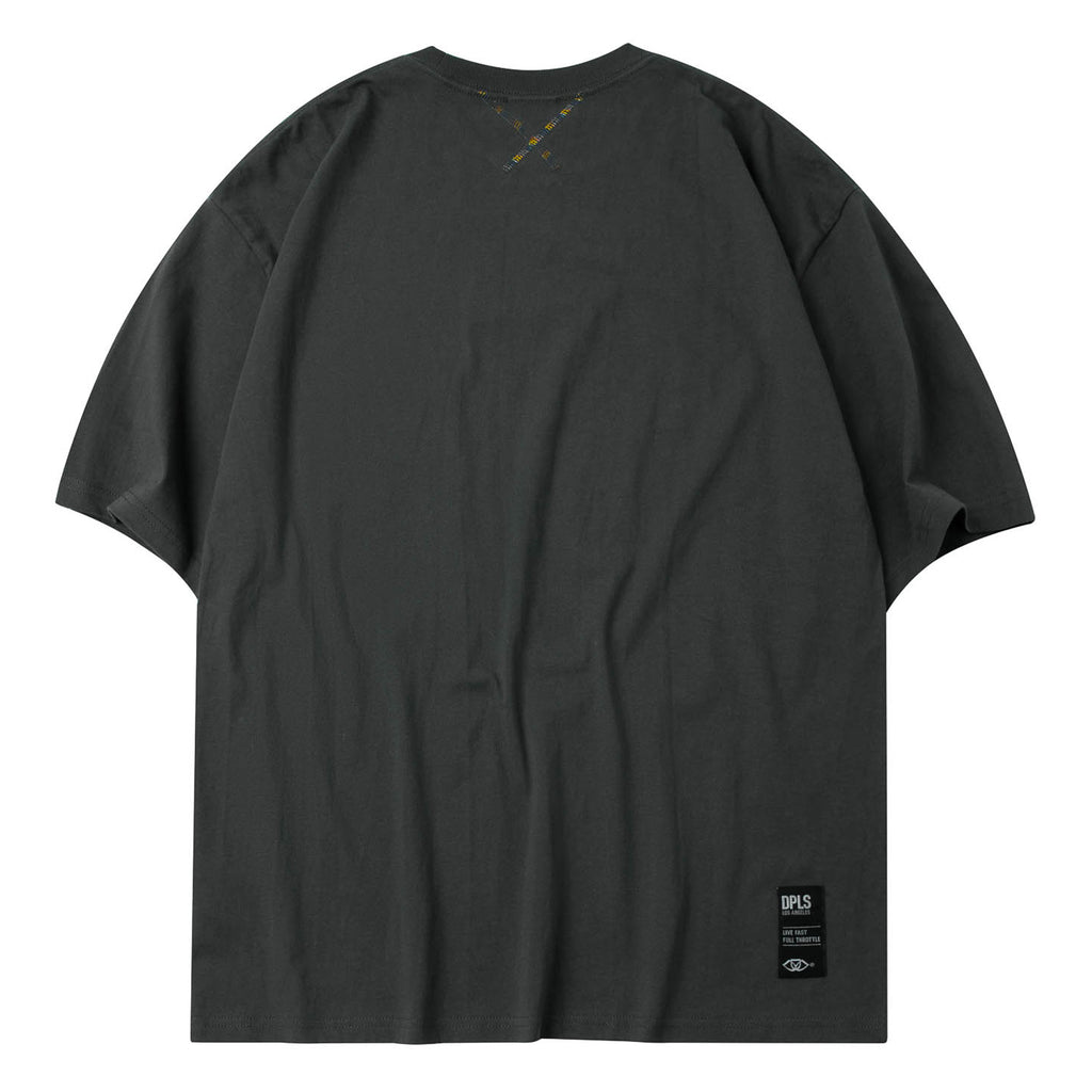 HOLOGRAM REFLECTIVE POCKET TEE - SHADOW
