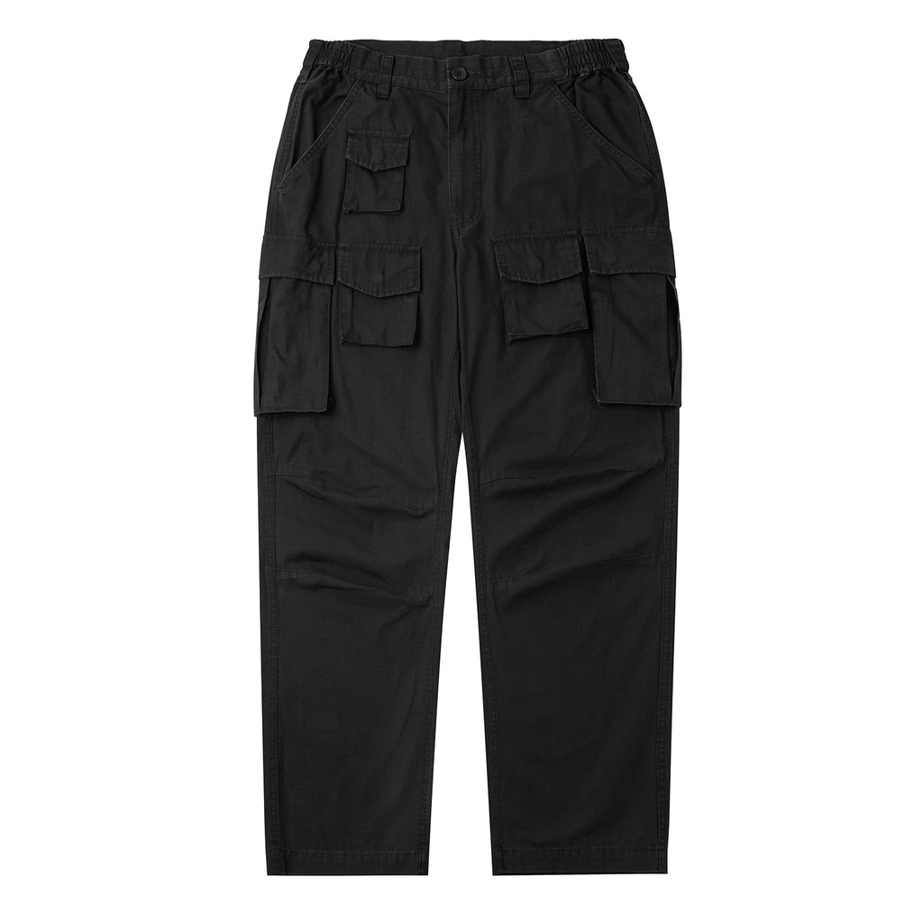 9 POCKETS CARGO PANTS - BLACK