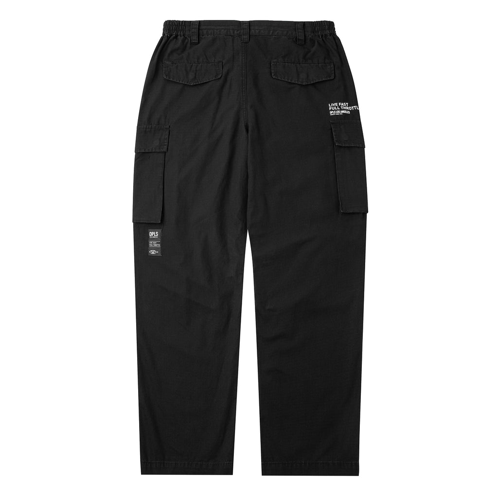 9 POCKETS CARGO PANTS - BLACK