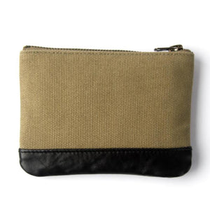 OG LOGO CANVAS COIN CASE - OLIVE (1308008448071)