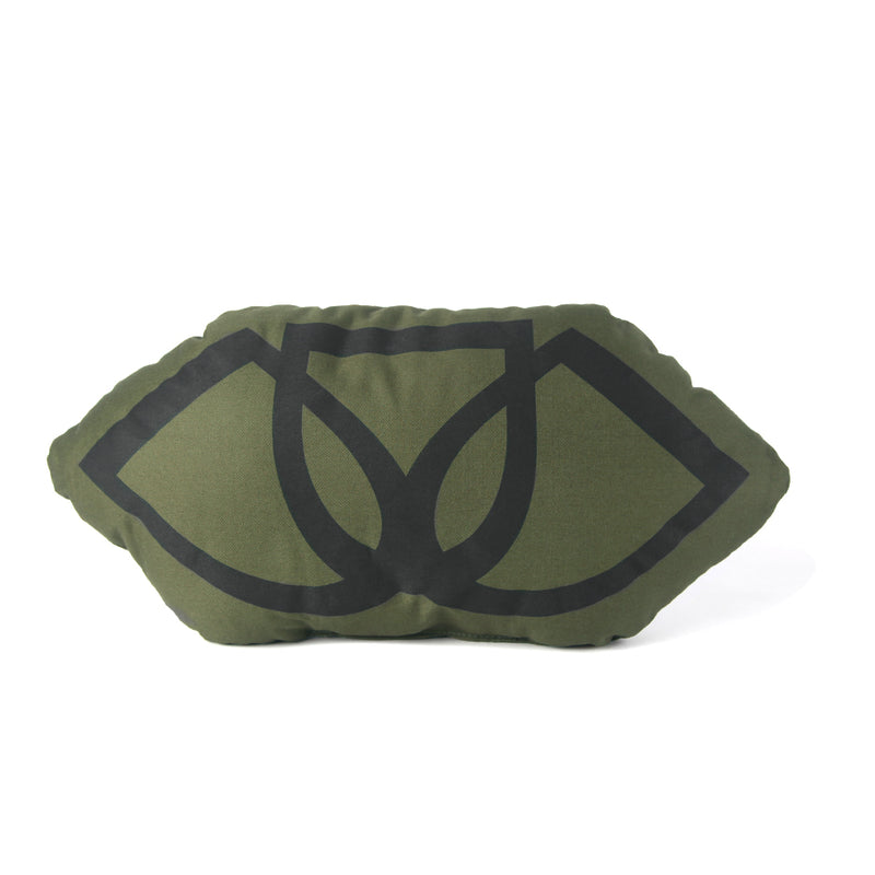 DDD LOGO CUSHION - OLIVE (1472515211335)