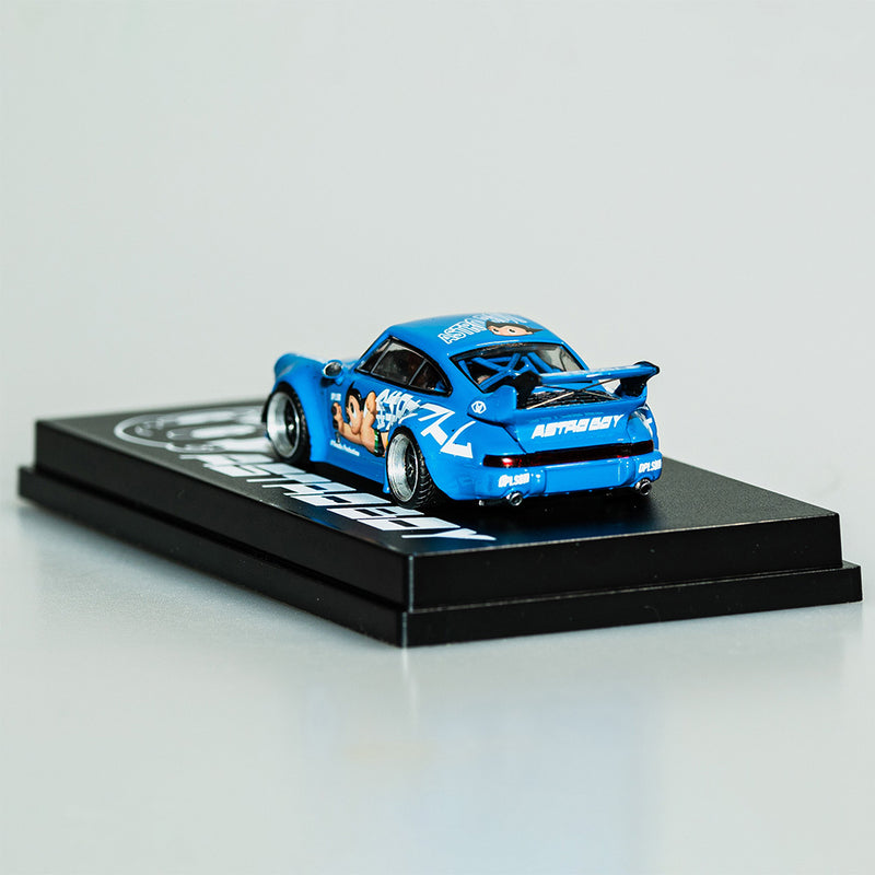 DPLS X TOYQUBE X ASTRO BOY 1/64 PORSCHE DIECAST - BLUE